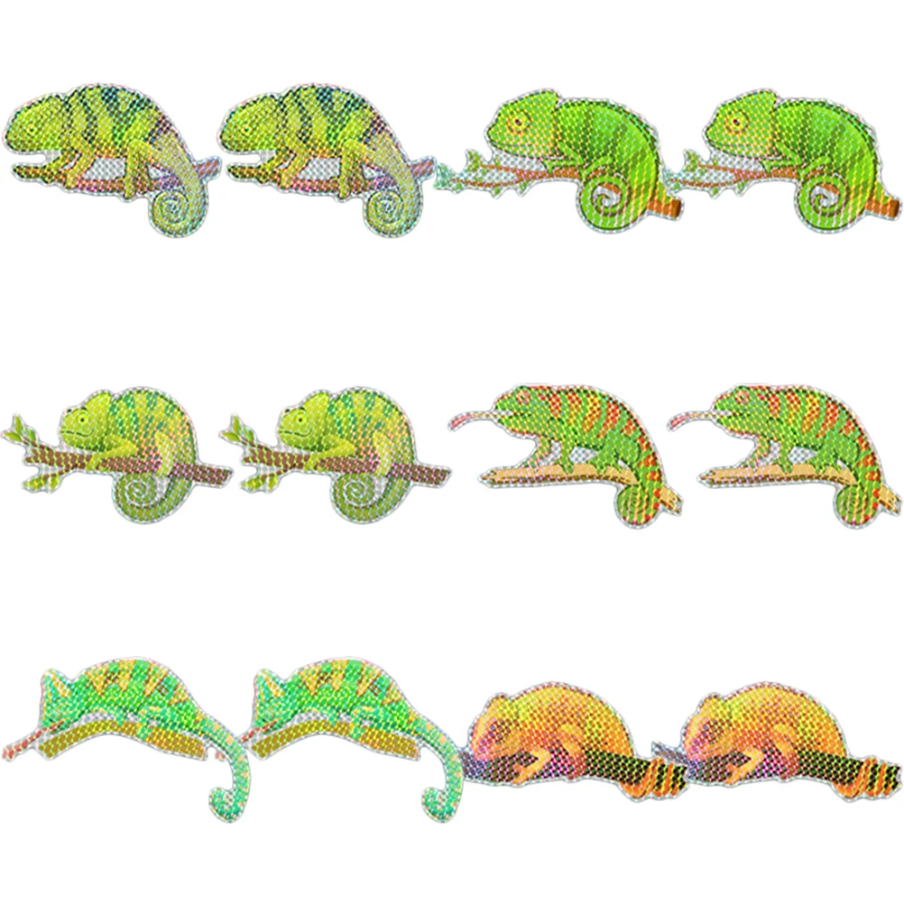 

Window Screen Stickers Bird Repair Decals Clings Gecko Alert Cling Sticker Door Patch Hole Collision Net Strikes Decal