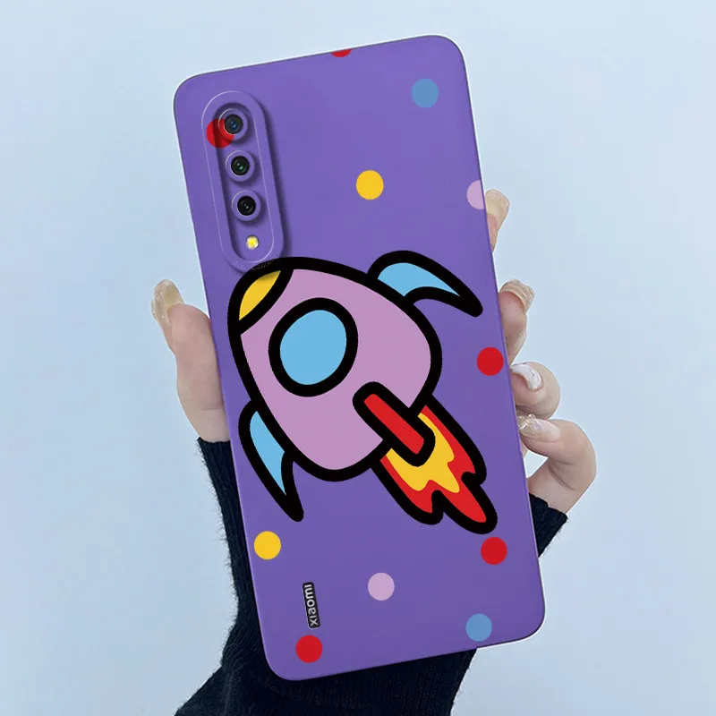 Чехол для Xiaomi Mi A3 забавный милый мультяшный кот бампер матовый защитный чехол
