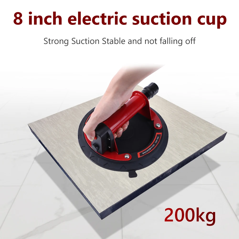 

8 Inch Electric Air Pump Sucker One-Click Automatic Electric Vacuum Suction Cup Easy Use for Granite Tile Glass Manual Lifting