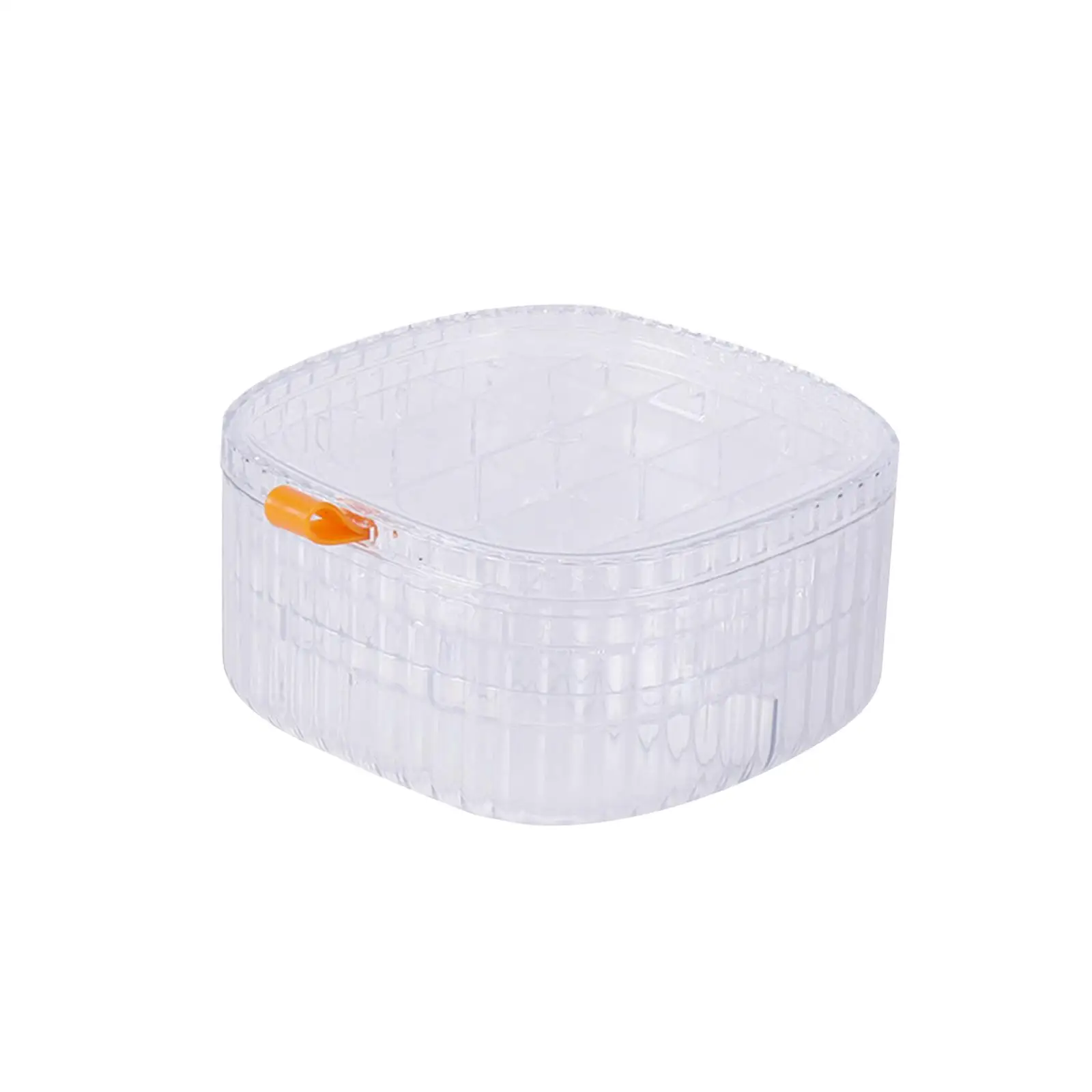 

2pcs Jewelry Storage Box Stackable with Lid for Earrings Vanity Countertop