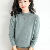 winter womens cashmere sweater pullover turtleneck large size casual fashion pure color high quality warmth