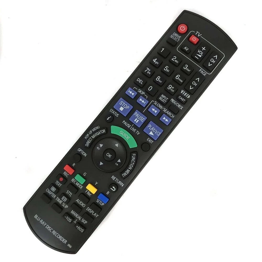 For Panasonic DMR-XW390 DMR-XW480 DMR-XW380  DMRXW385  DMR-XW385 DMR-XW390 DMR-XW480 Blu-ray Disc Recorder-Remote Control