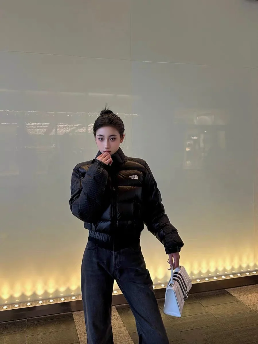 Пуховик The North Face ветрозащитный против пятен Тонкая посадка Зимняя утепленная