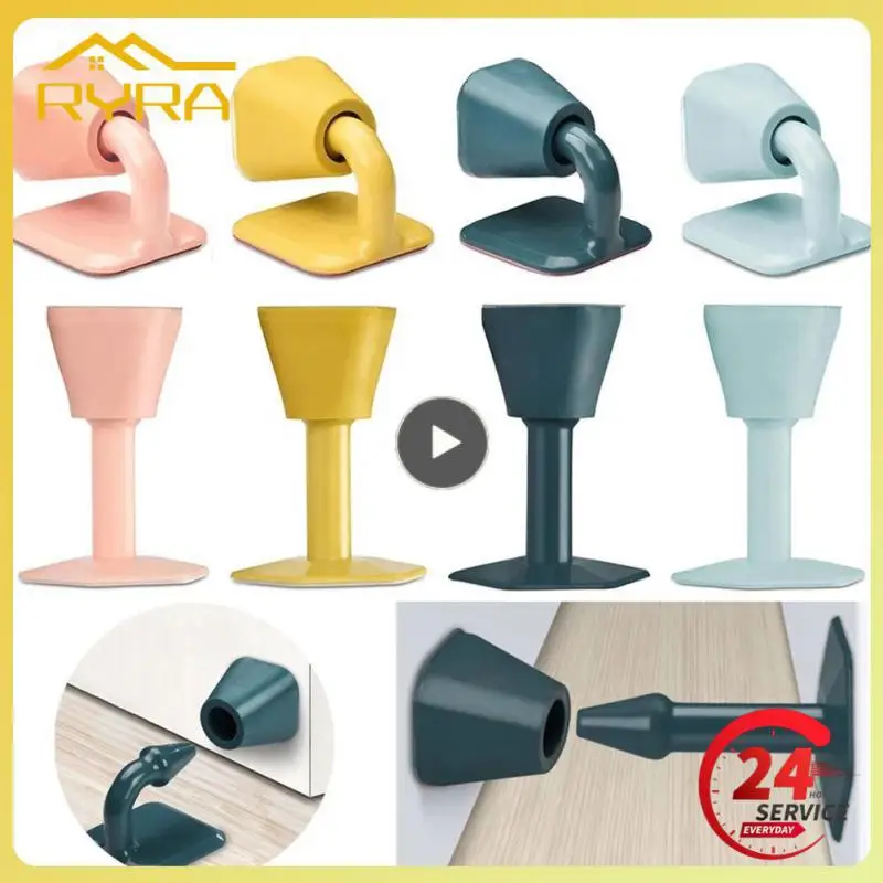 Дверные держатели креативный силиконовый бесшумный самоклеящийся дверной