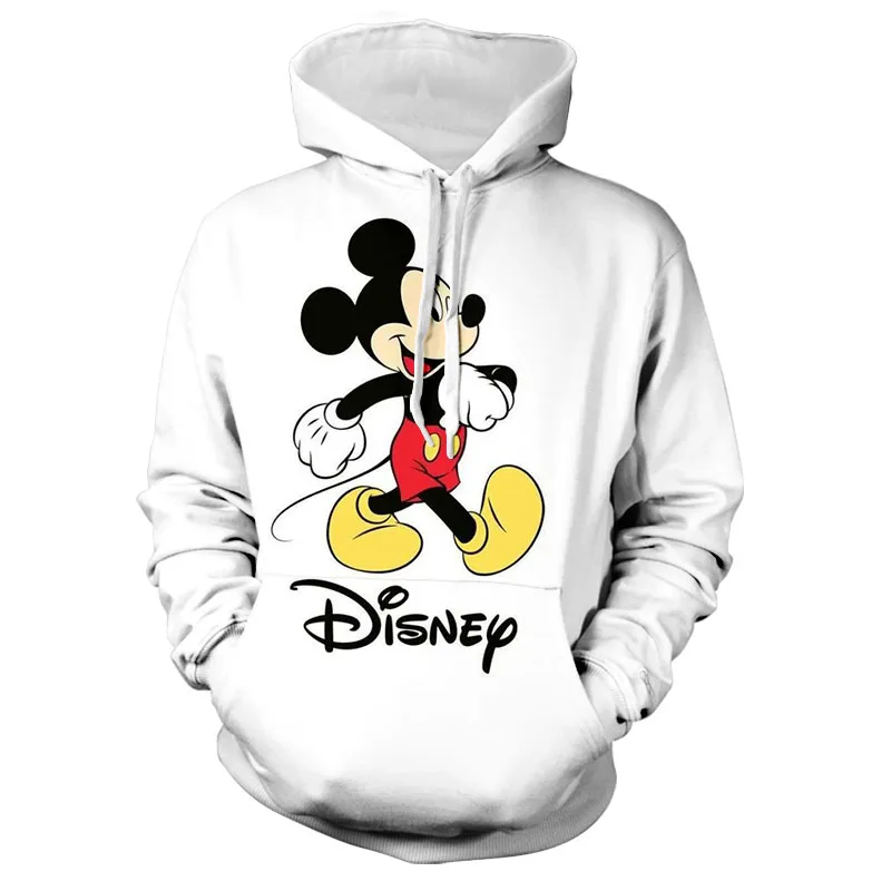 

2022 autumn new Disney street style hooded sweater men's long-sleeved large pockets loose casual fashion all-match pullovers