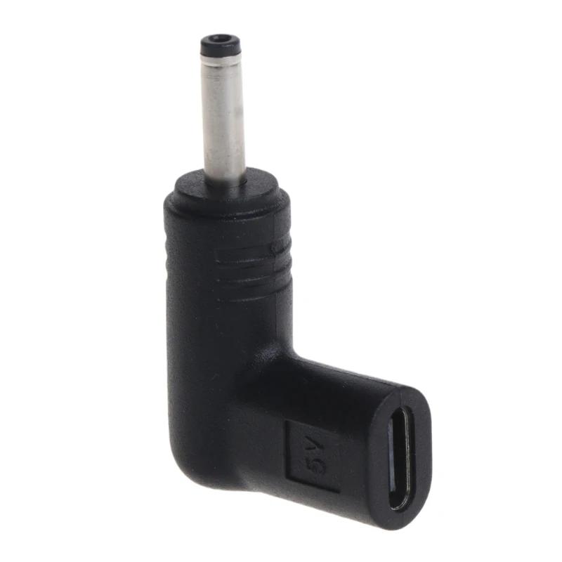 

Power Adapter Type C Female to 3.5 .35mm Male Plug Right Angled Connector