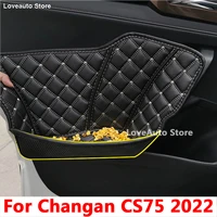 for changan cs75 2022 car front rear door inner armrest handle door interior pocket multifunctional storage box accessories
