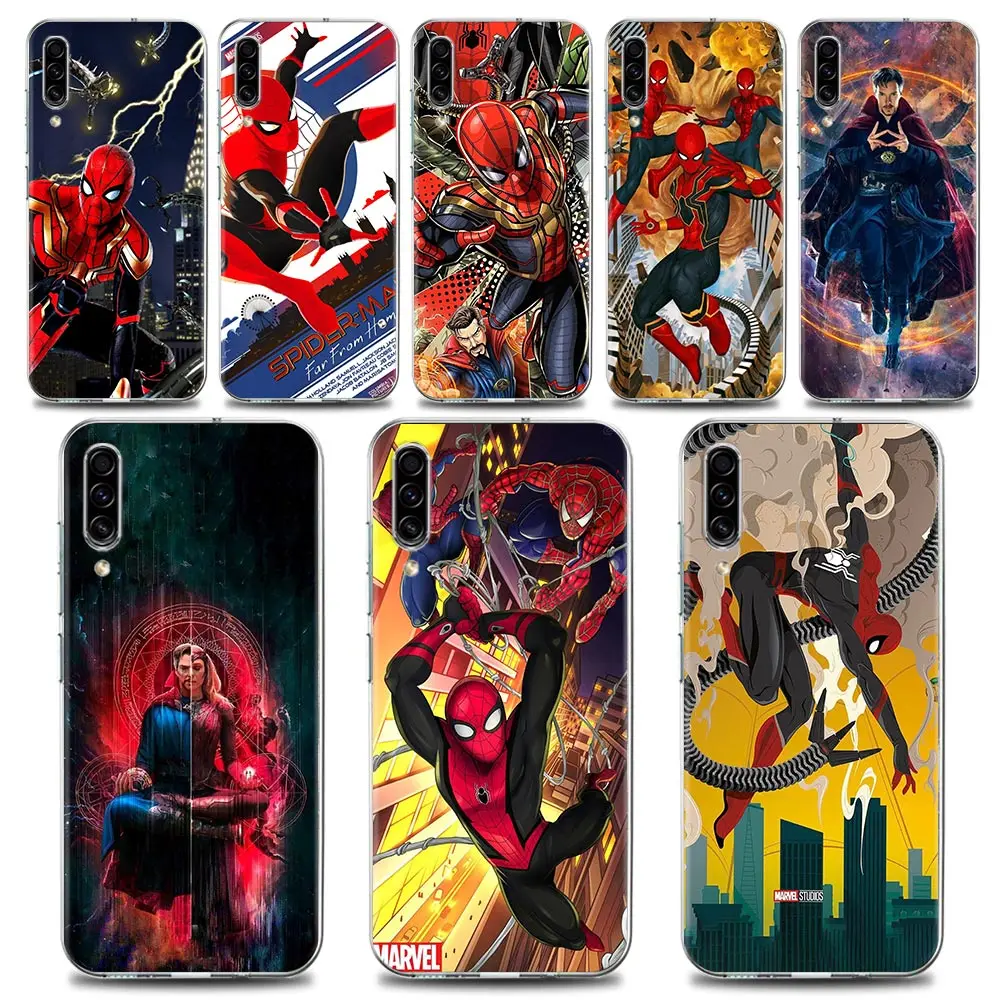 

Marvel Doctor Strange Spiderman Clear Phone Case for Samsung A70 A50 A40 A30 A20e A10 A02 Note 20 10 9 8 Plus Lite Ultra 5G Case