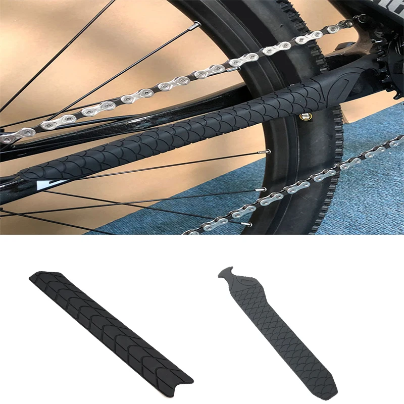 

Bike Frame Anti Scratch Protector MTB Road Bicycle Anti-Slip Silicone Chain Sticker Frame Protection Cover Cycling Accessories