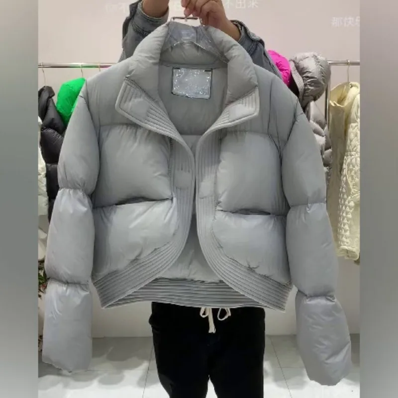 

2023 корейское хлопковое пальто, дизайнерское свободное пуховое хлопковое пальто, Женское зимнее хлопковое пальто, утепленное маленькое модное пальто