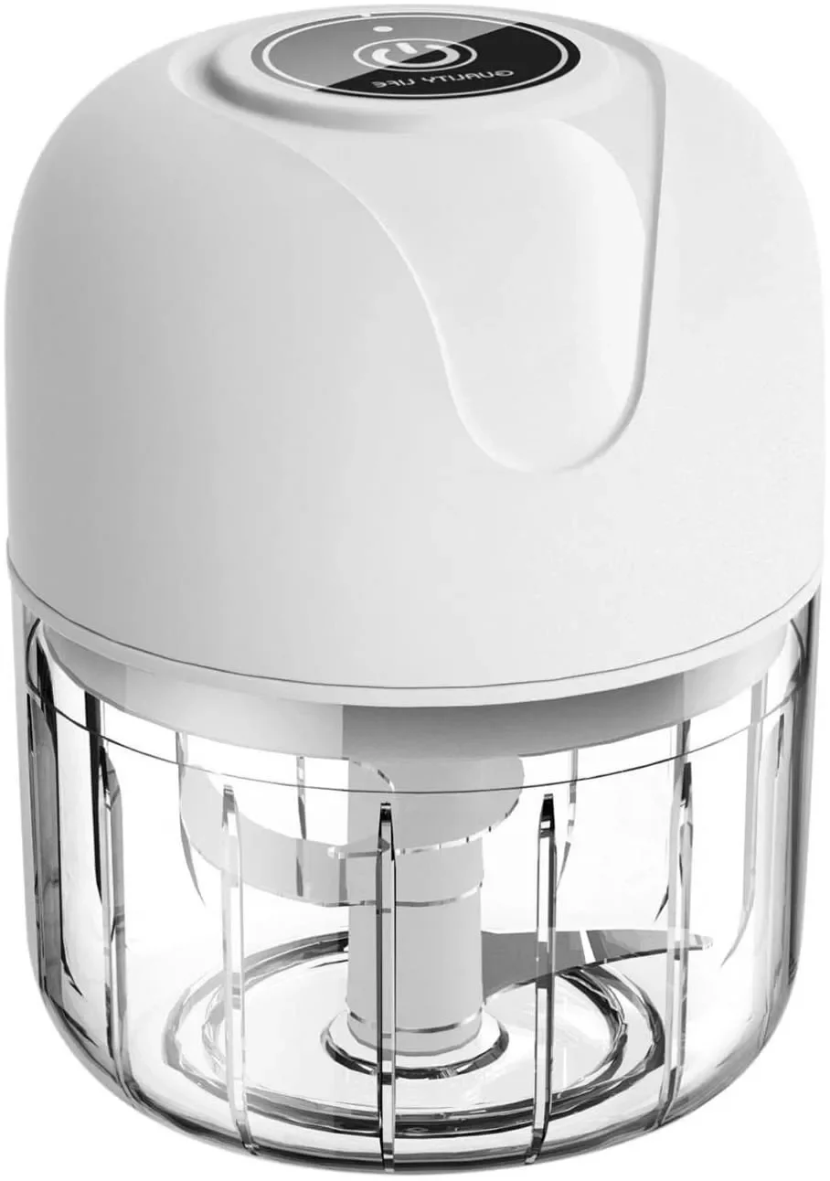 

Garlic Masher Sturdy USB Charging Shredder Cutter Durable Vegetable Meat Grinder Fresh Chili Garlic Crusher 100ML #30