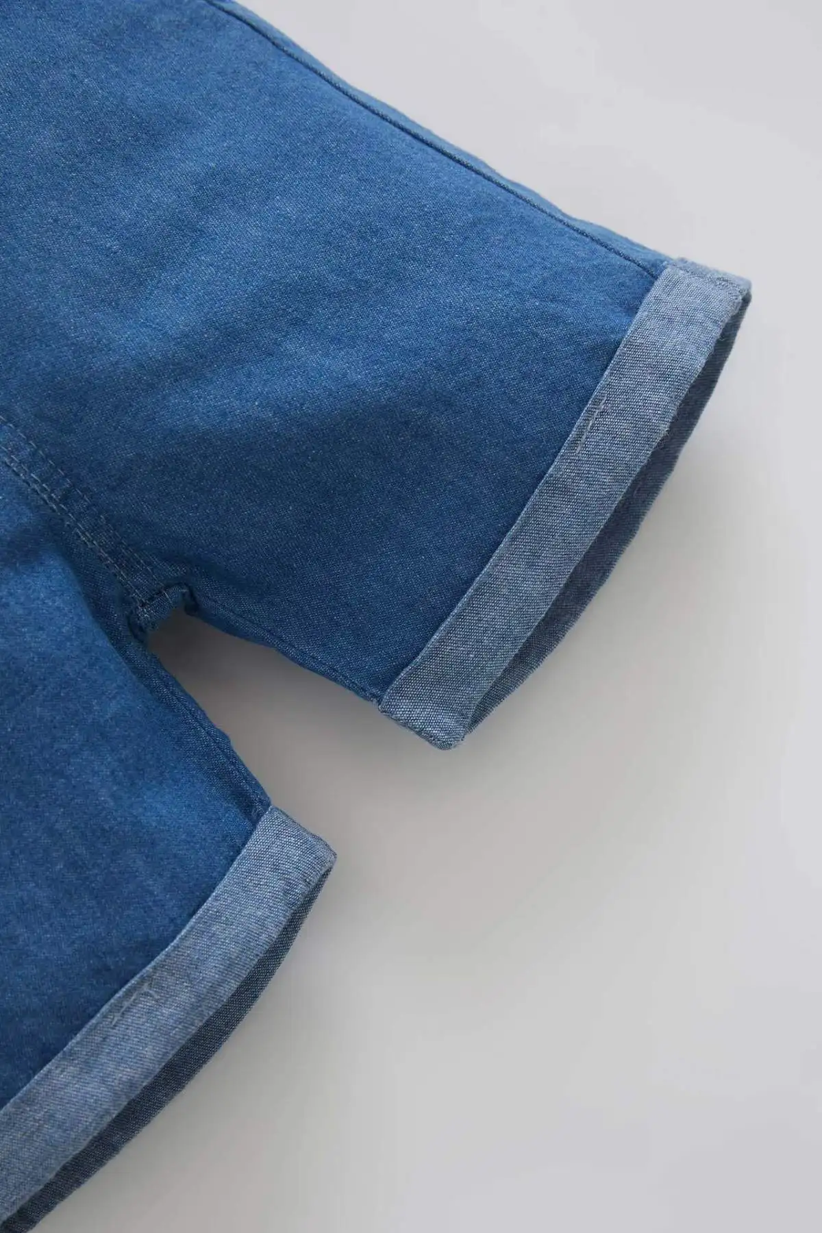 Детские летние джинсовые шорты с эластичной талией |