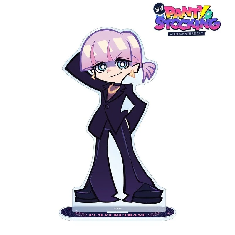 Фото Новая акриловая фигурка-подставка 15 см по мотивам Panty & Stocking with Garterbelt, модель для косплея, игрушка, подарок на день рождения, украшение, брелок №5