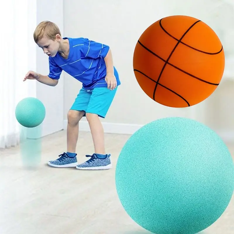 

15/18/21CM Bouncing Mute Ball Indoor Silent Basketball Baby Foam Toy Silent Playground Bounce Basketball Child Sports Toy Games