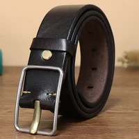 thickened first layer cowhide retro casual youth denim belt classic old fashioned mens high quality texture german luxury belt