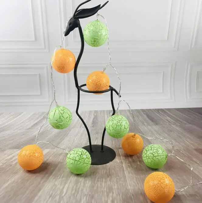 

Небольшая цветная лампа в форме шара с трещинами, декоративная лампа для спальни, освещение со звездами