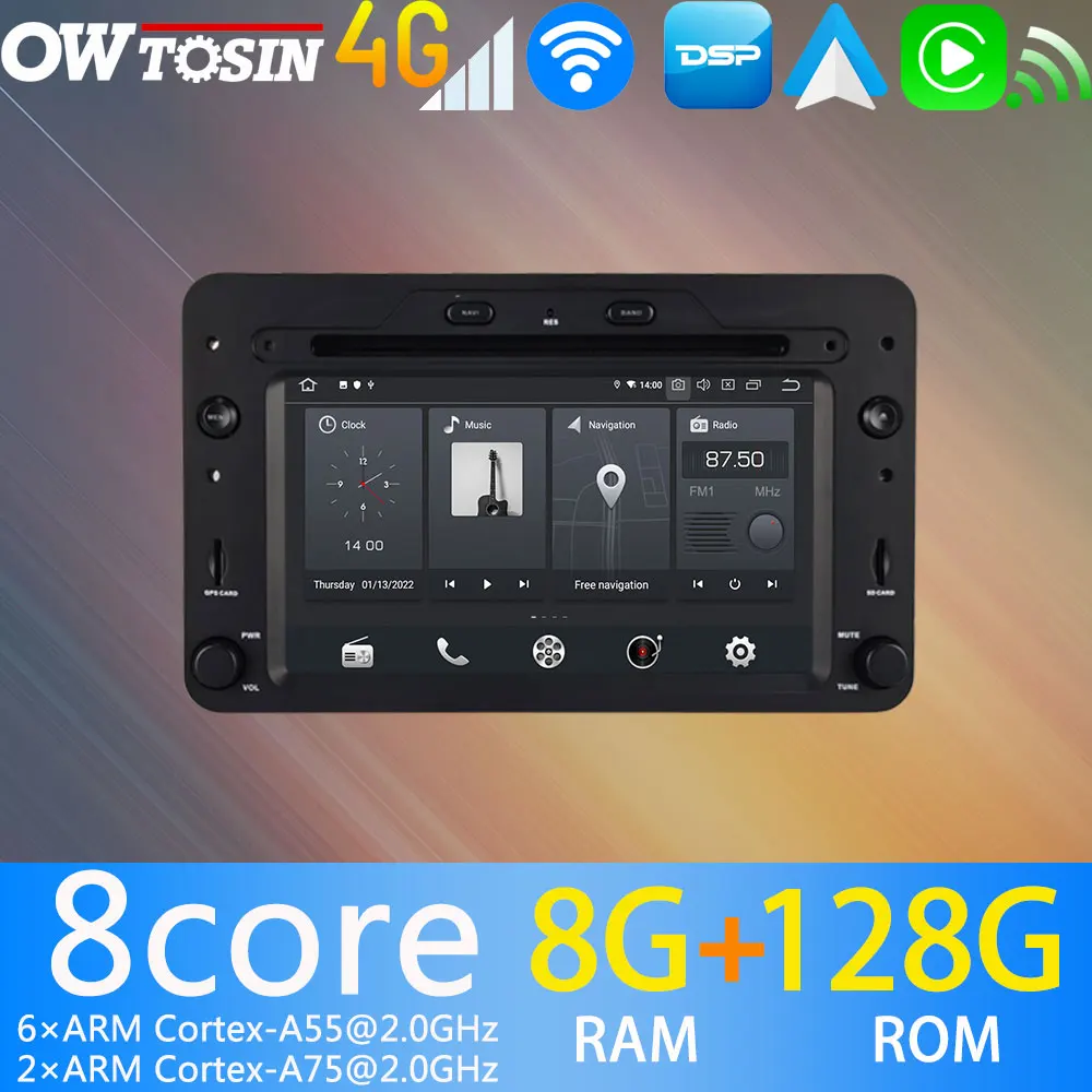 Qualcomm Snapdragon 8Core 8+128G Android 10 For Alfa Romeo 159 939 Sportwagon Spider Brera 2005-2011 GPS Navigation CarPlay WiFi - купить по