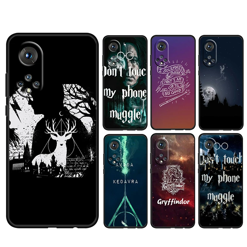

Cool P-potters For Honor 80 70 60 50 X30 9C 9X 9A 8X MAX Pro Plus Lite SE Soft Silicone Black Phone Case