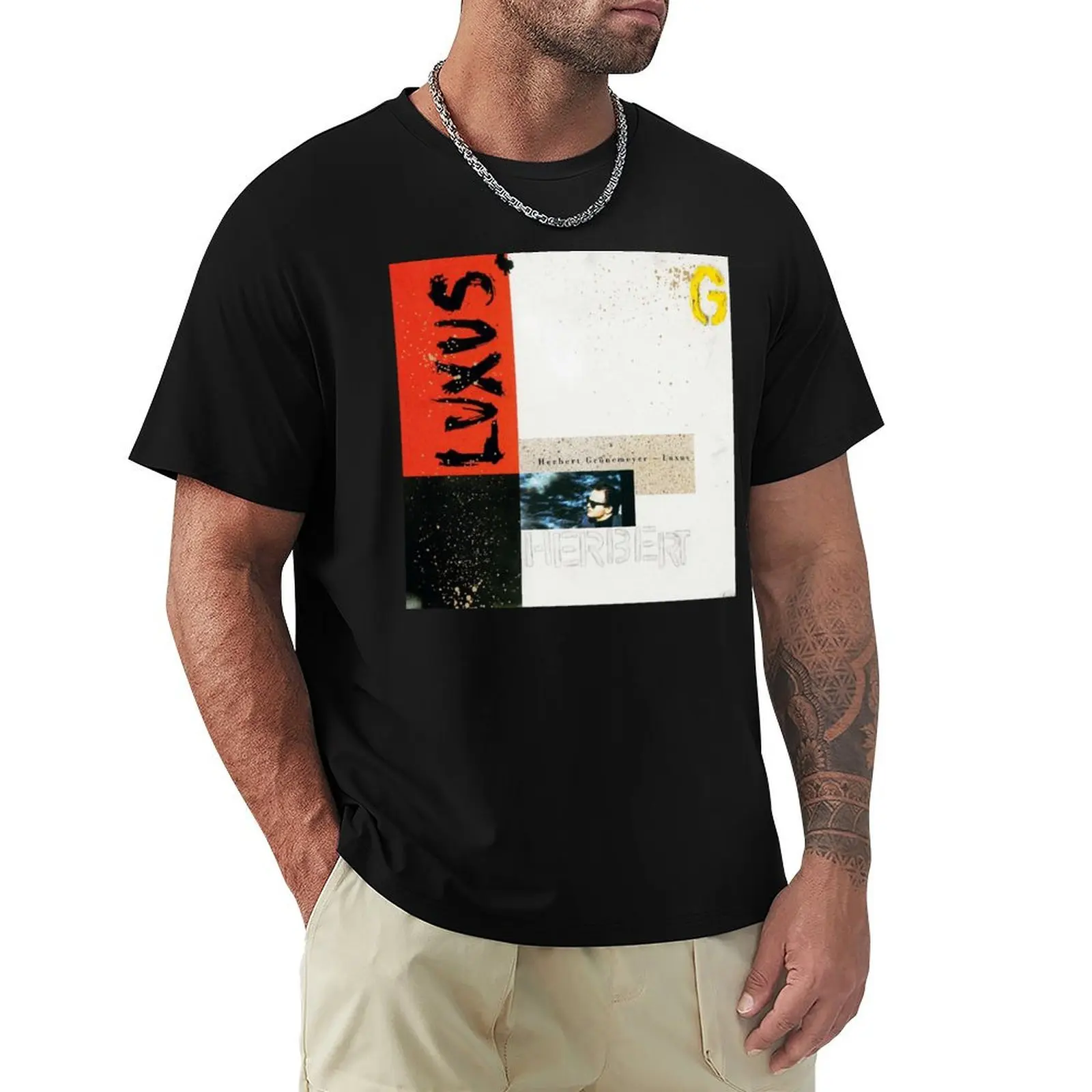 Футболка Herbert Gr?nemeyer-альбом Luxus 1990 винтажная рубашка с аниме эстетичная одежда