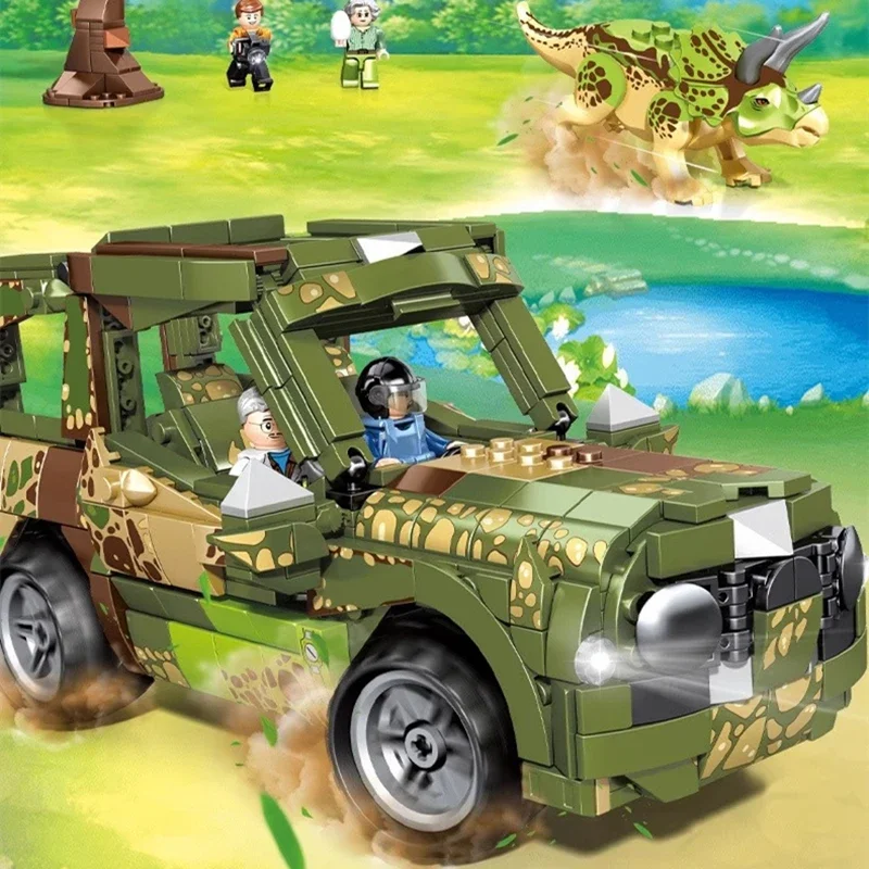 SEMBO динозавр строительные блоки трицератопс модель мелкие частицы собранная