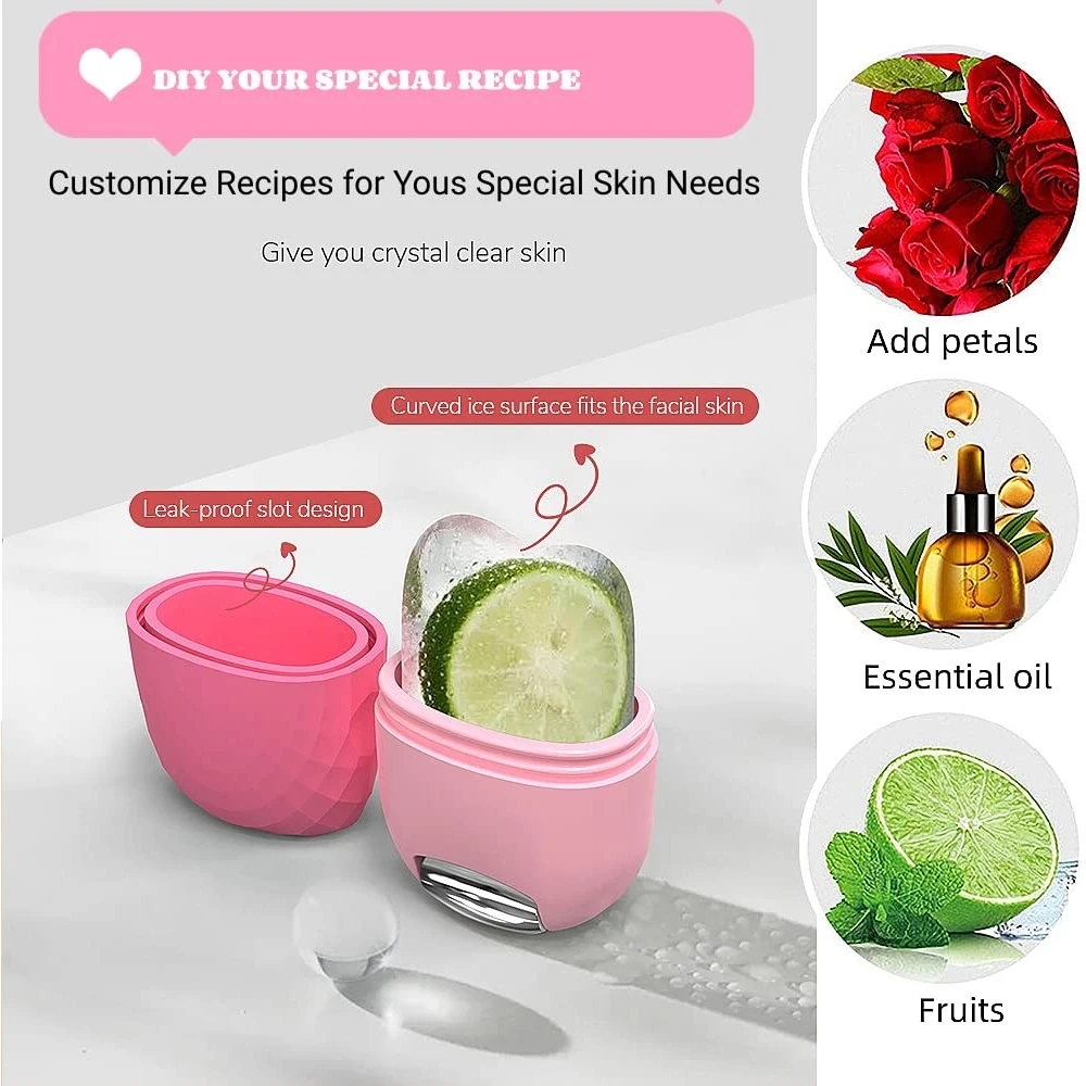 Обновленный ледяной ролик 2 в 1 для лица Gua Sha облегчающий массаж уход за кожей