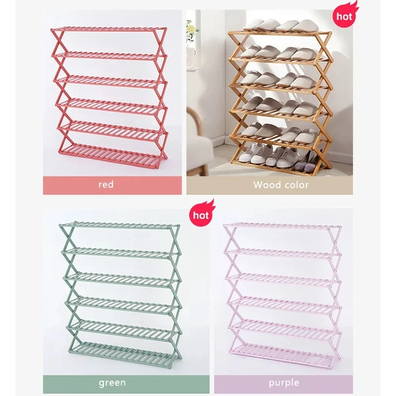 

Multi layered Rashin home shoe rack, simple manual assembly and economical storage shoe rack