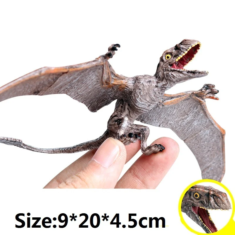 Simulation dinosaur model children solid plastic dinosaur toy Jurassic dinosaur world pterosaurus pterosaurus flying dragon