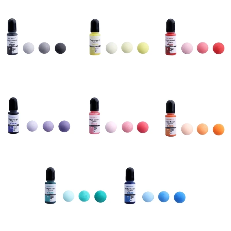 Q0KE Производство ювелирных изделий Силиконовый пигмент 8 Цветной тонер на водной