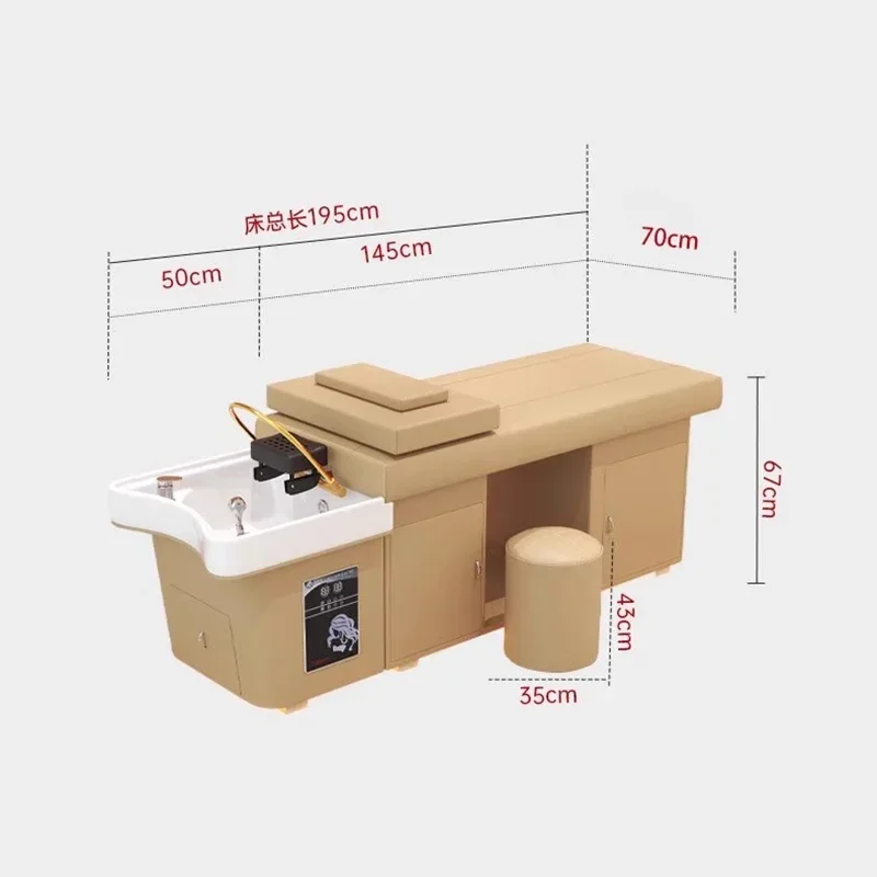 Парикмахерская кровать Headspa шампунь товары для салона спа водный обруч волос