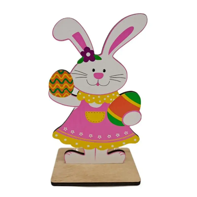 

Party Decor Wooden Products Creative Easter Rabbit Wooden Ornaments 2023 New Desktop Decoration For Home Home Decoration