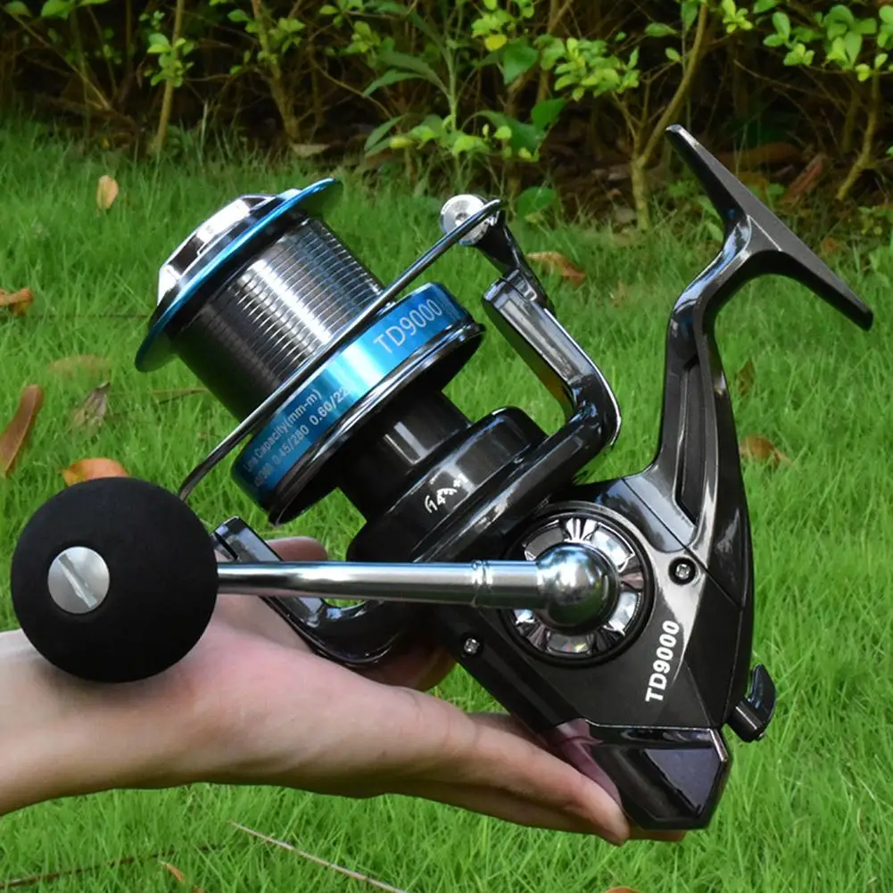 

Новинка 1 шт. металлическая спиннинговая Рыболовная катушка CNC Rocker EVA grip Arms легкая Ультра гладкая длинная стандартная снасть 8000/9000