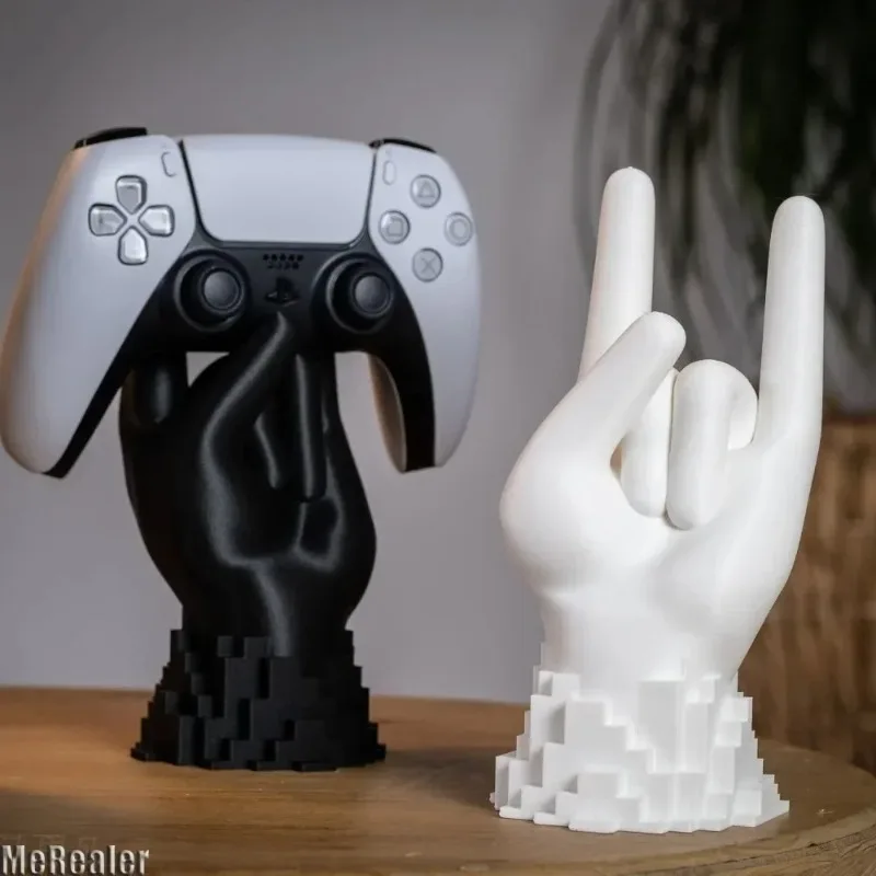 Фото Универсальная подставка для геймпадов с 3D-печатью, держатель для хранения и декора рабочего стола, совместим с контроллерами Xbox, PS5, PS4, Switch, Steam №3