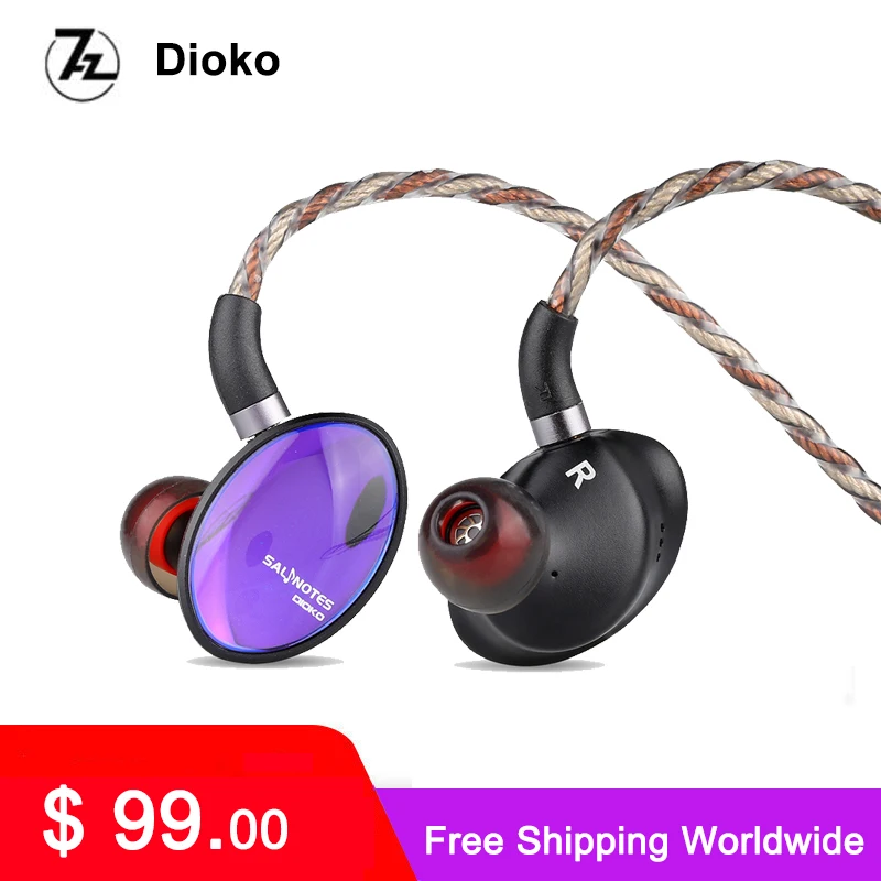 

7HZ Crinacle Salnotes Dioko 14.6mm Planar Diaphragm Driver In Ear Earphone HiFi Music Headphoens Detachable Cable 7HZ