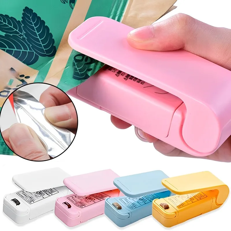 

Mini Plastic Bag Sealer Machine Storage Bags Sealing Machine Portable Packing Close Keeping Fresh Seal Food Snack Kitchen Tools