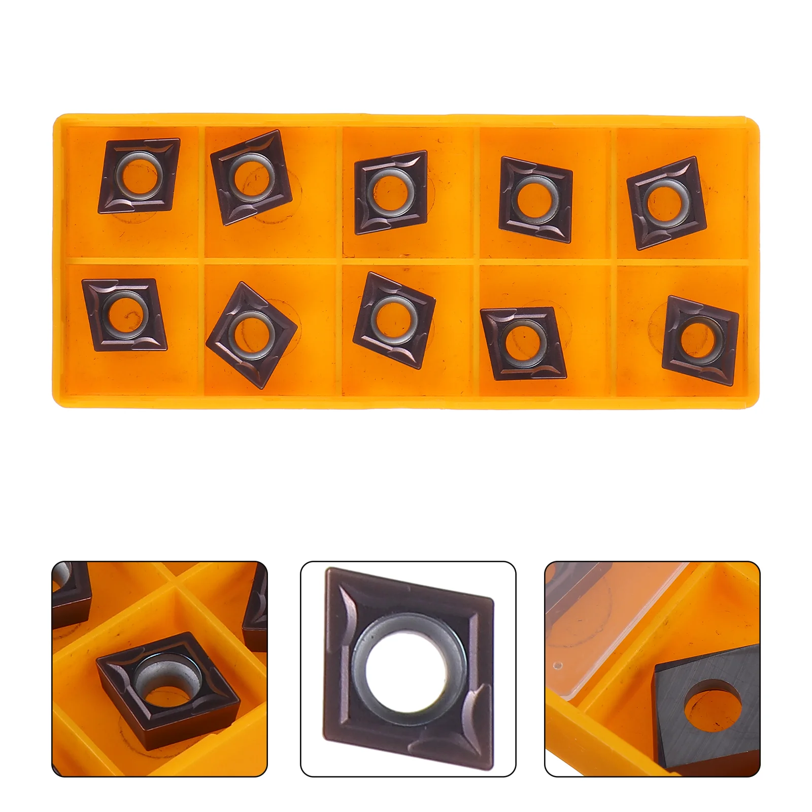 

10 шт. карбидные вставные лезвия токарный станок с ЧПУ резец оборудование с коробкой для хранения