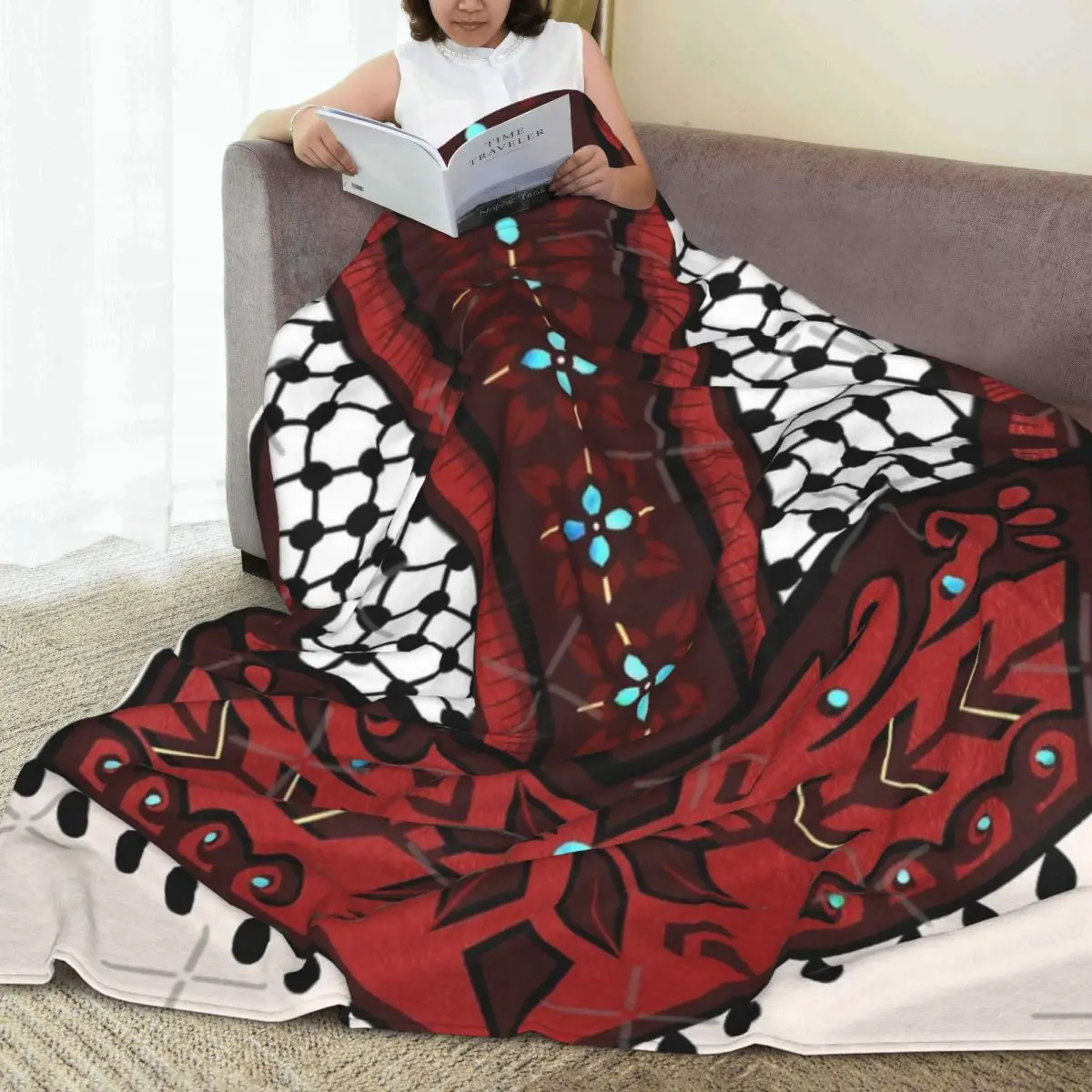 Универсальное одеяло для путешествий на четыре сезона может быть разложено День