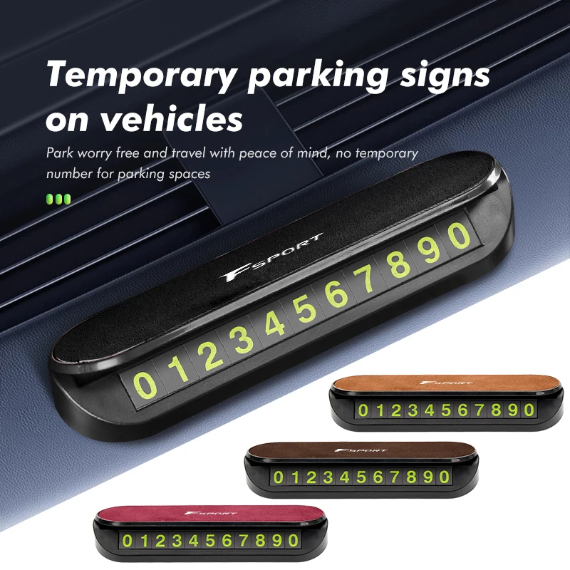 Светящаяся Автомобильная карточка для временной парковки аксессуары