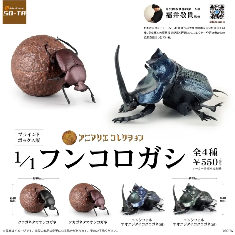 

Japan Spot Box Egg Simulation Model Oversized Beetle Dung Beetle Decoration Animation Model Holiday Gift