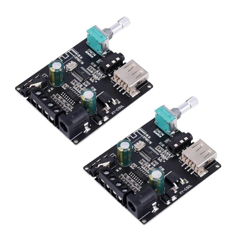

Top Deals 2X YX-C50L Bluetooth 5.0 Subwoofer Amplifier Board High Power Audio Stereo Amplifier Board 2X50W Bass AMP