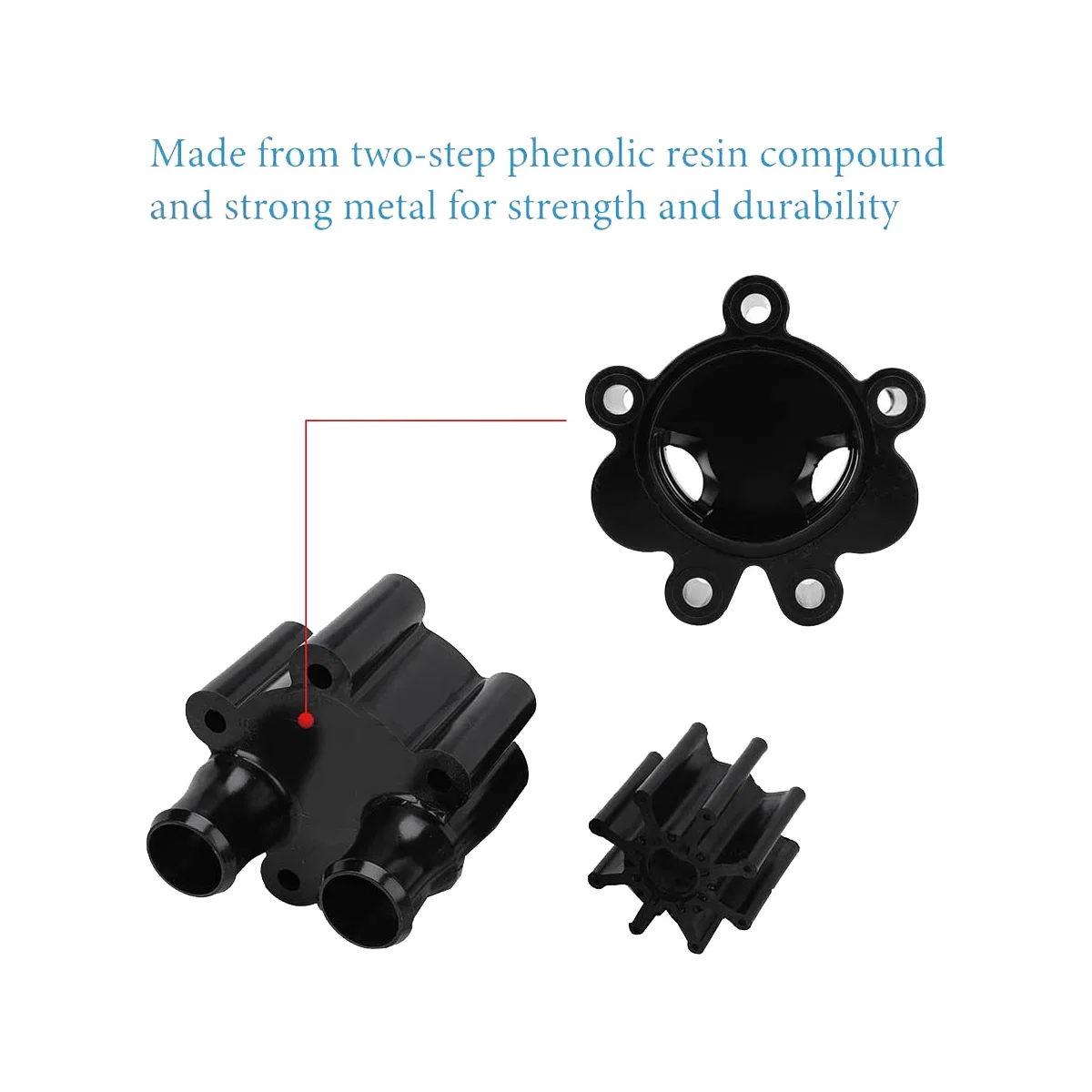 Корпус водяного насоса и комплект для ремонта крыльчатки двигателей Mercruiser Alpha Bravo