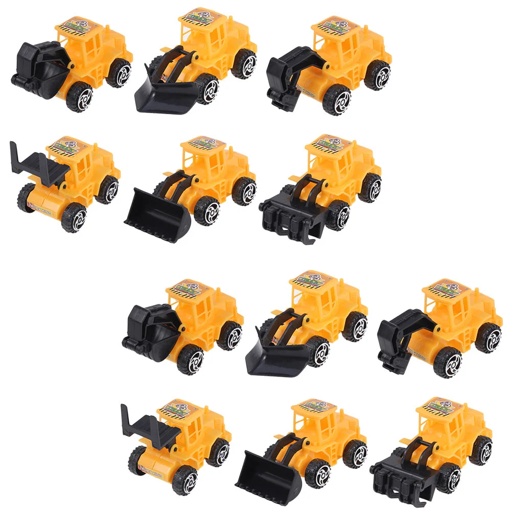 

Simulation Engineering Vehicle Mini Truck Excavator Cake Topper Toy Decor Small Construction Decoration Kids Excavators