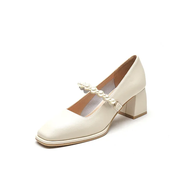 Ladies Pumps Women's Soft Leather 