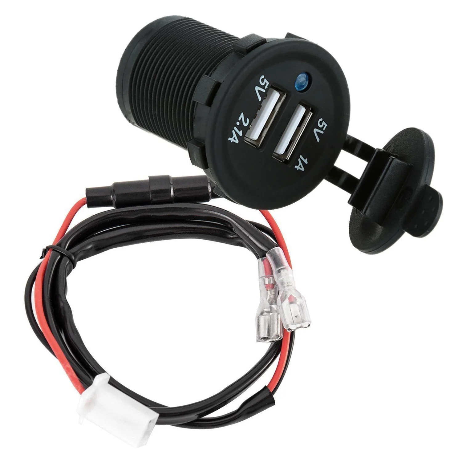 

12V Dual Usb Car Cigarette Lighter Socket Splitter Charger Plug Adapter Power