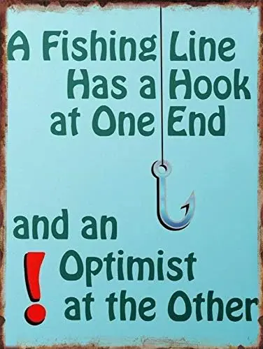 Металлическая винтажная жестяная вывеска декор рыбы ангел рыболовные крючки