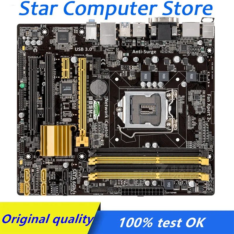 

For Intel B85 For ASUS B85M-E Computer USB3.0 SATA3 M-ATX Motherboard LGA 1150 DDR3 B85 B85M Desktop Mainboard Used