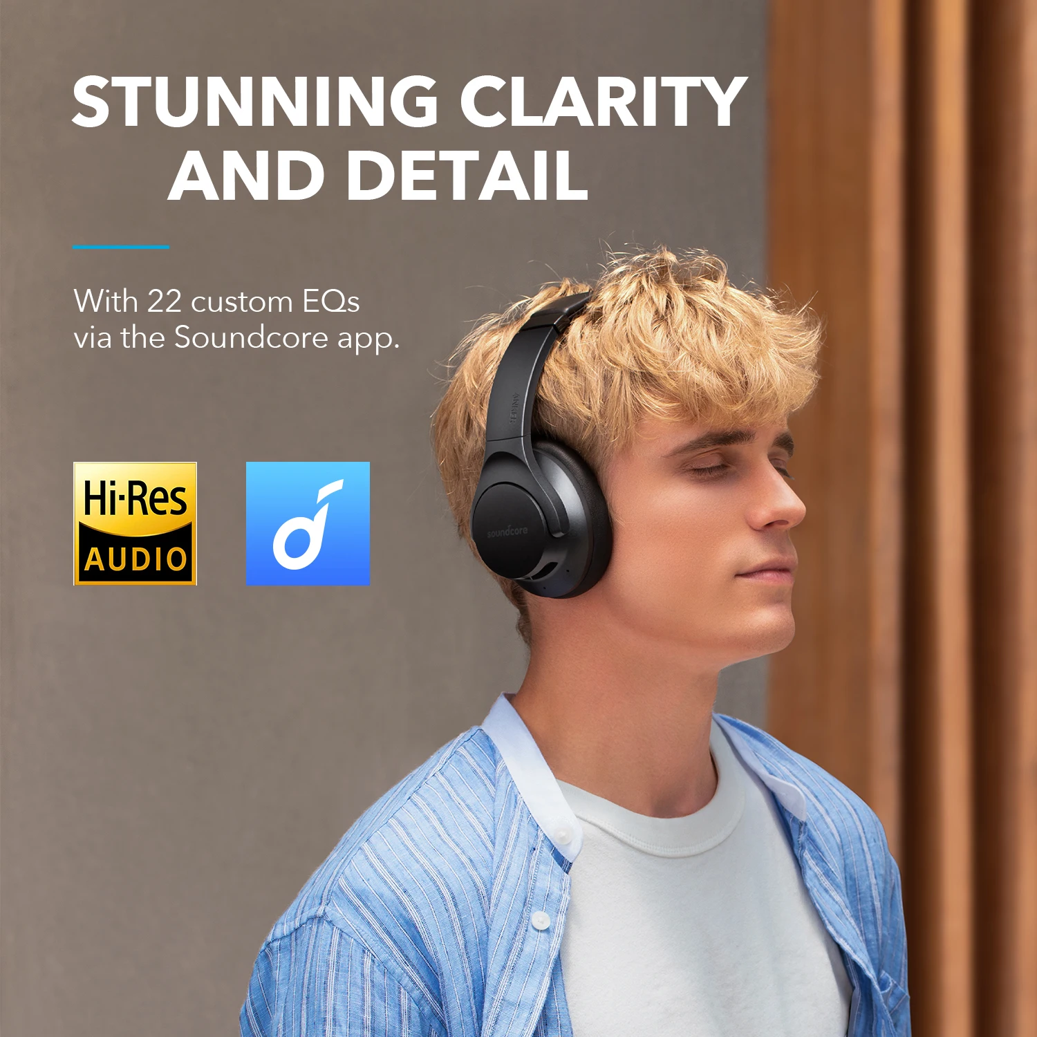 Беспроводные bluetooth-наушники Soundcore от Anker Life Q20 + с активным шумоподавлением 40 часов