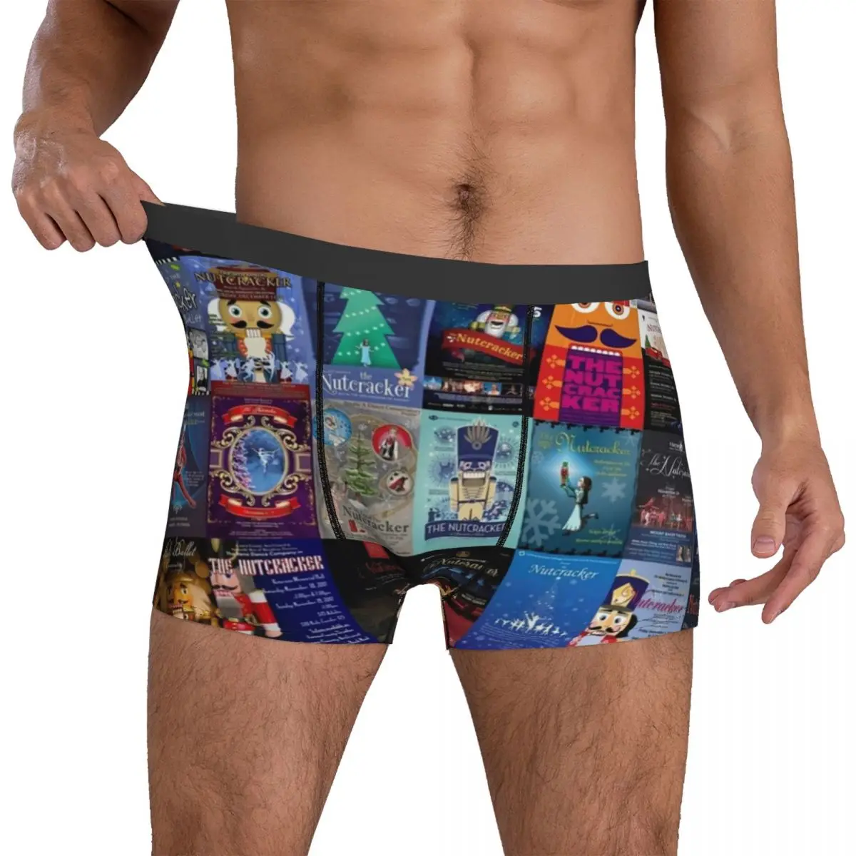 

Nutcracker Ballet Underwear Cute Cartoon Print Printing Trunk High Quality Men's Panties Cute Boxer Brief Birthday Present