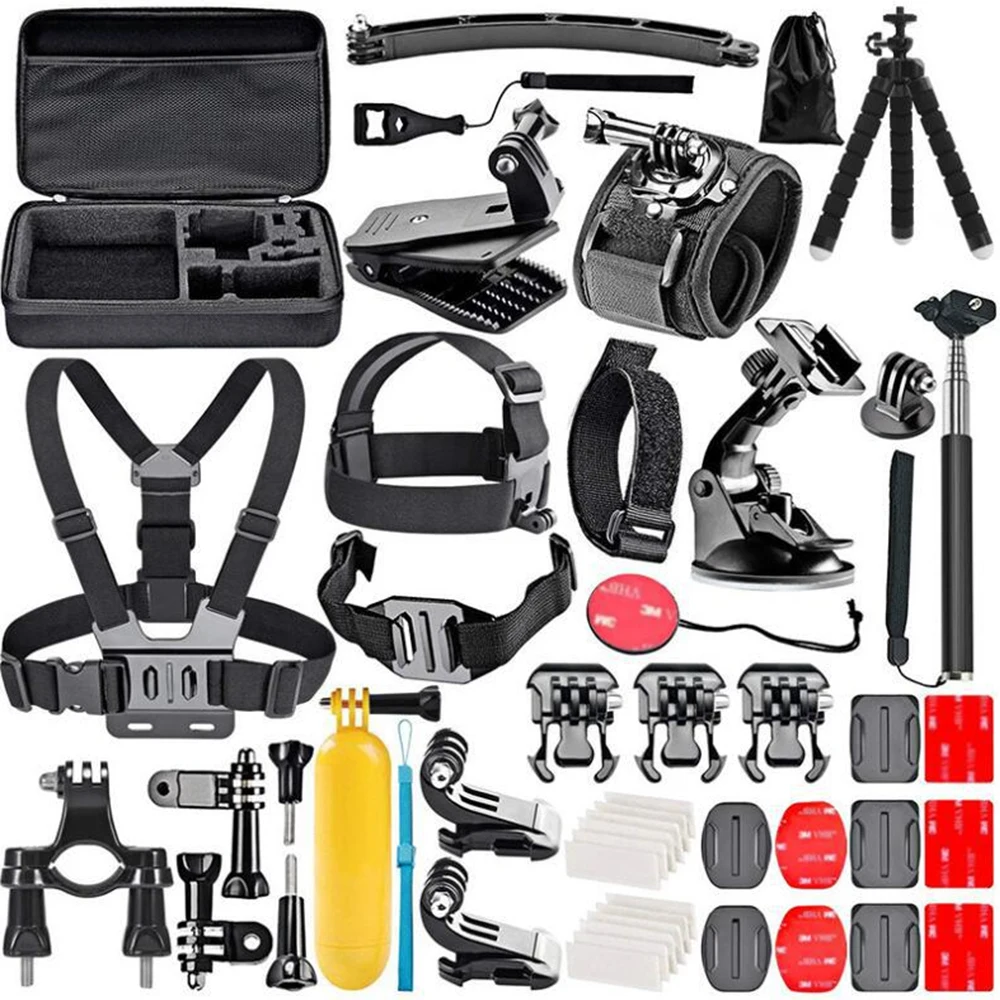 Gopro Action Camera Accessories Set for Gopro Hero 10 9 8 7 6 5 Outdoor Waterproof Housing Screen Go Pro Kit Universal 50 in 1