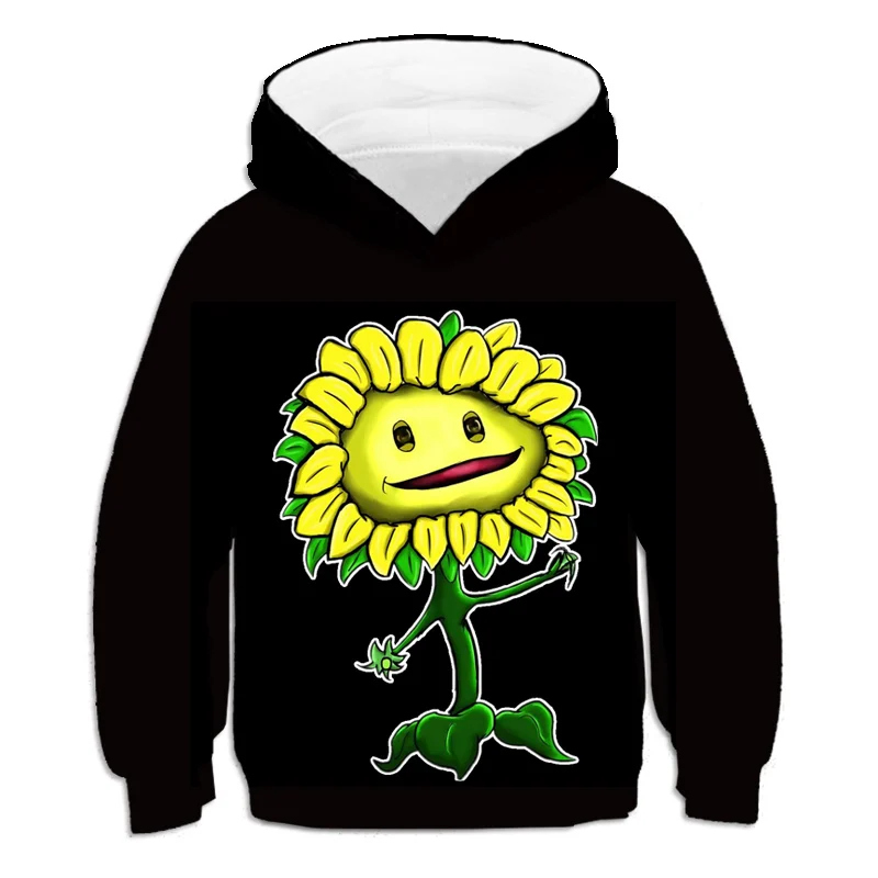 

2022 Hot Game Plant Vs Zombies 3D Print Children Hoodies For Boys and Girls Cartoon Game Girls Clothes Kids O-Neck 3-14T