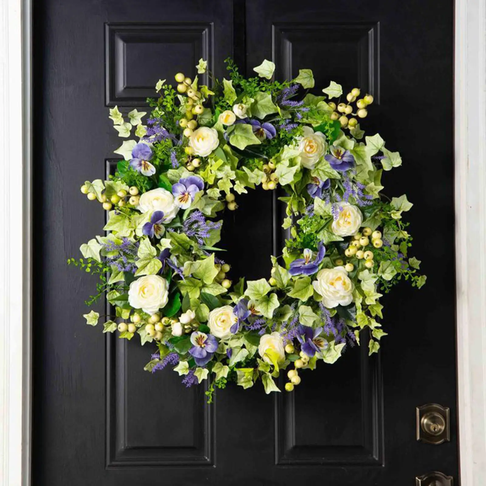

Wreath Floral Artificial Flowers Garland Window Decoration